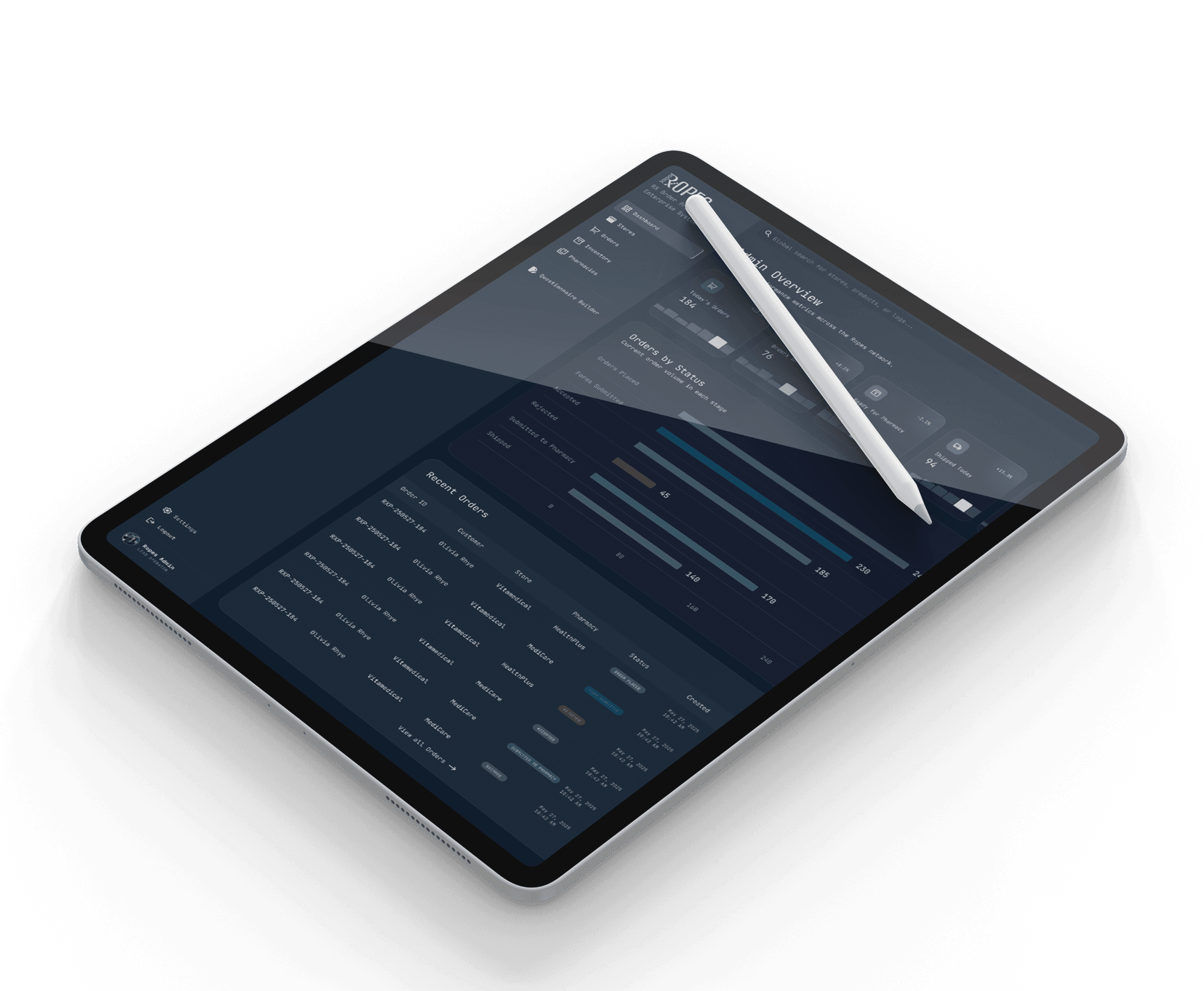 ROPES portal on tablet